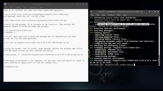 How to install Skype on Arch Linux смотреть онлайн