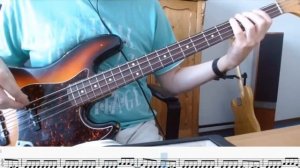 Deep Purple Smoke on the water. Bass Cover Score Tabs Chords Transcription