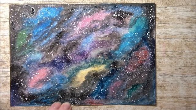 #art #творчество #cosmos Рисуем акварелью. (космос) Акварельная вселенная. (2019) смотреть онлайн