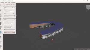 Подготовка скана зубной дуги к 3д печати в Meshmixer