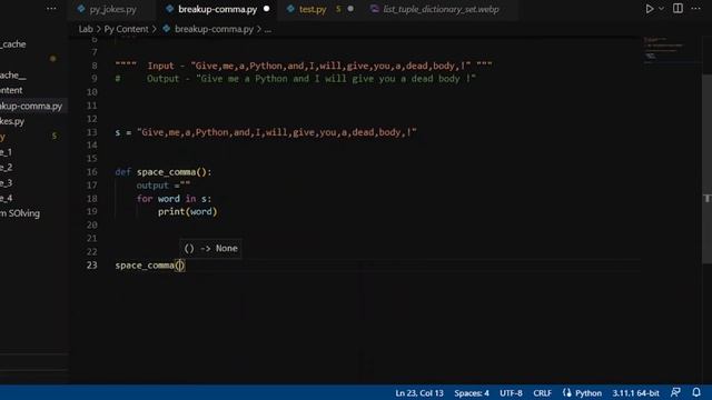 Converting Commas In to Spaces In Python | Bangla | Problem Solving 01 смотреть онлайн