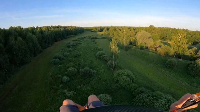 Полет на низкой высоте. Встреча с лосем! Парамотор Vittorazi Moster 185. Крыло Sky Flexor 23 смотреть онлайн