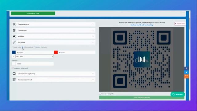 Как создать динамический QR код. Креативный QR код генератор онлайн бесплатно. Интеграция с Canva. смотреть онлайн