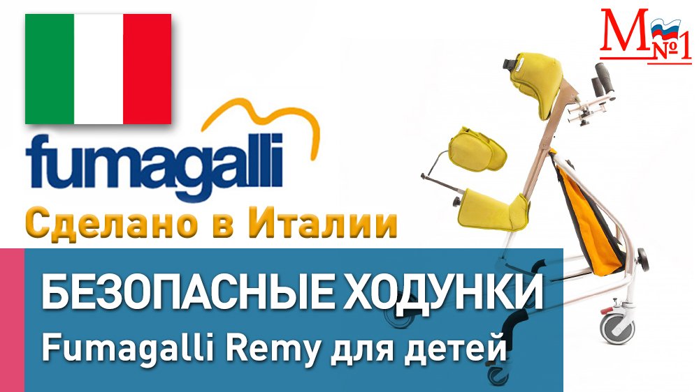 Ходунки для детей инвалидов с ДЦП Fumagalli Remy из Италии, от Медтехника № 1 смотреть онлайн