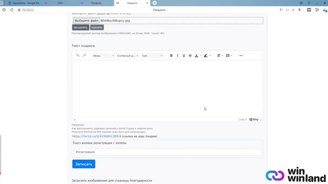 Настройка партнёрского лэндинга смотреть онлайн