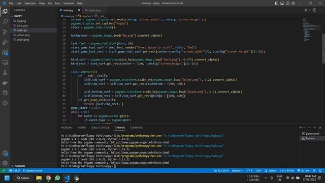 Flappy Bird ( RaPyBird ) - A pygame tutorial - Python смотреть онлайн