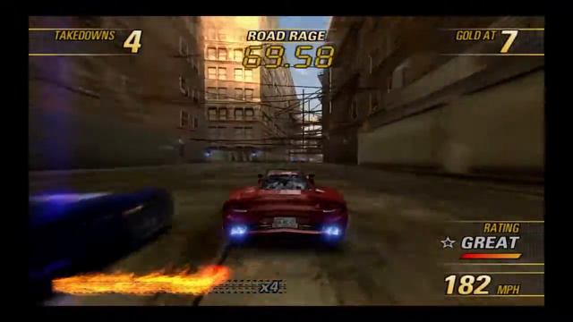 Burnout Revenge PS4 Gameplay. PS2 Emulator. смотреть онлайн