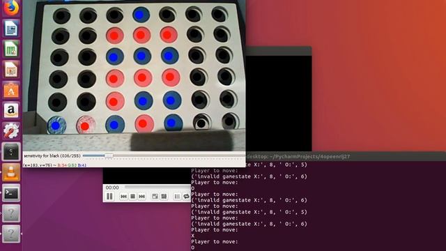 Connect4 against computer using opencv hough circles смотреть онлайн