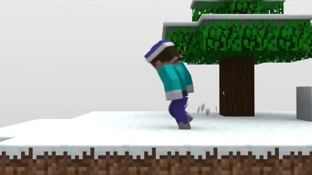 Minecraft Снежный голем 720p смотреть онлайн