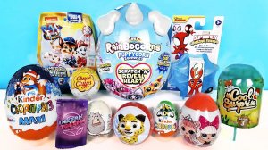 СЮРПРИЗ MIX! ZURU Rainbocorns, MARVEL, Куклы LOL, Щенячий патруль, Миньоны Unboxing Kinder Surprise
