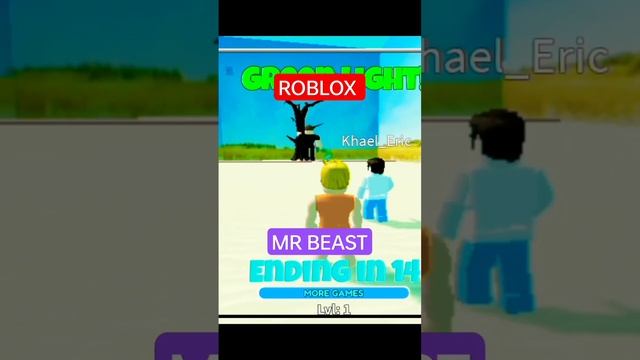 ROBLOX RED GREEN LIGHT MR BEAST #roblox #shorts @MrBeast смотреть онлайн