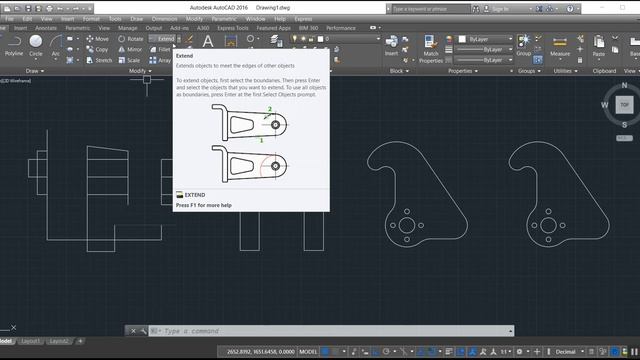 Autocad 2020 Basic Commands hindi tutorials : Scale, Stretch, Trim, Extend, Fillet, Chamfer Autocad смотреть онлайн