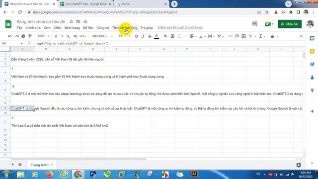 Hướng dẫn sử dụng ChatGPT thông qua Google Sheets với tiện ích GPT for Sheets and Docs смотреть онлайн