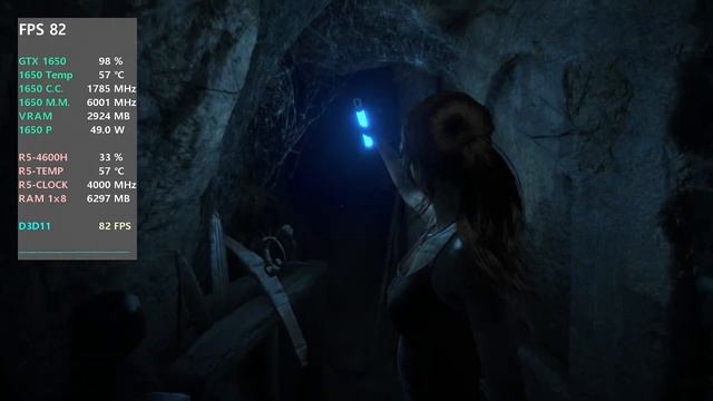 Rise of the Tomb Raider Gameplay on 4600H 1650 Lenovo Legion 5 (MSI Afterburner Stats) смотреть онлайн