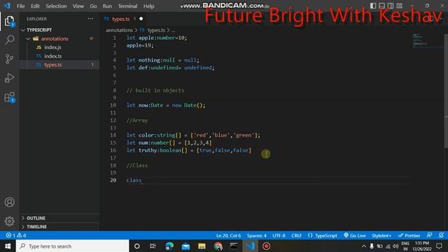 Annotation in Object Literal Typescript смотреть онлайн