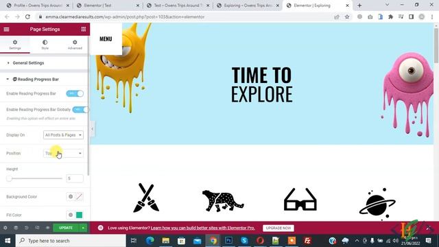 How to Add Reading Progress Bar Using EA in Elementor in WordPress смотреть онлайн