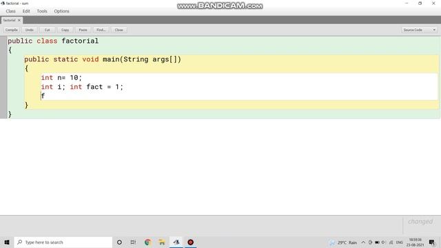 Program to print factorial of a number in java| Factorial in java program| Java by Computerzen смотреть онлайн