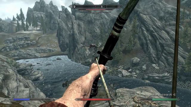 Random Dragon Encounter in The Elder Scrolls V: Skyrim смотреть онлайн