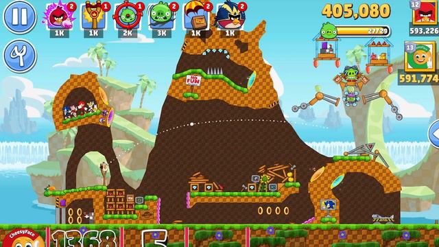 HOW TO GET 3 Stars for LEVEL 5 ANGRY BIRDS FRIENDS TOURNAMENT 1368 without POWER ( NO POWER-UP ) смотреть онлайн