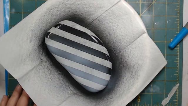 Tutorial #161: Using printable vinyl and resin on a rock | Rock painting tutorial смотреть онлайн
