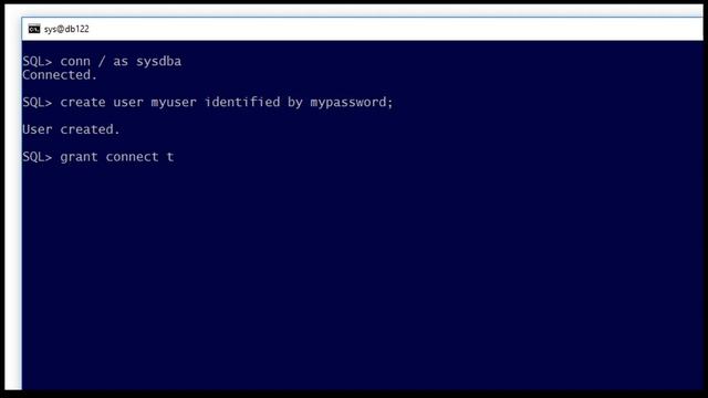[ASMR] Creating an Oracle database user смотреть онлайн