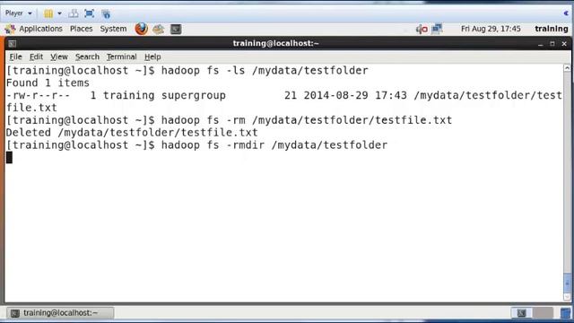 Hadoop HDFS Basics: Deleting Files and Folders from HDFS смотреть онлайн