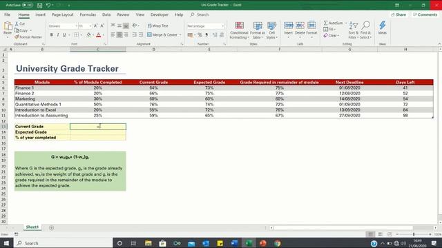 Grade Tracker For Students - Calculate Your Grades in Excel смотреть онлайн