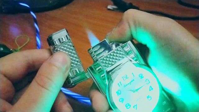 Зажигалка с часами обзор  Clock Lighter Review