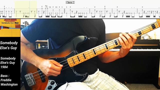 Somebody Else's Guy - Jocelyn Brown | Bass cover with tabs #40 смотреть онлайн