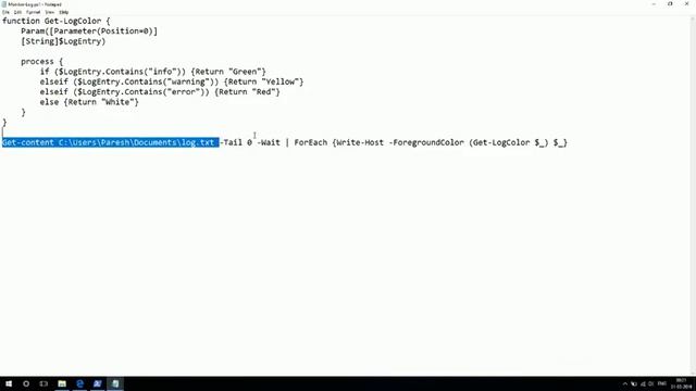 Real-time log viewer using Powershell | Tips & Tricks | Go Beyond Syllabus смотреть онлайн