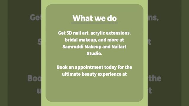 Samruddi Makeup and Nailart Studio || ccdaily.in смотреть онлайн