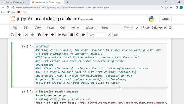Python for Data Science -Sorting and Grouping Dataframes смотреть онлайн