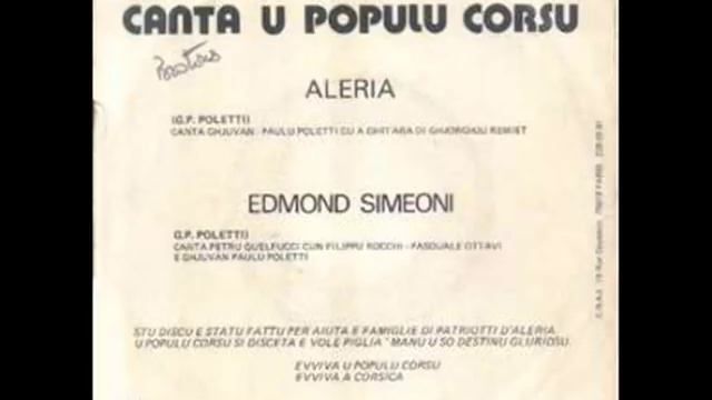 Canta u populu Corsu - Edmond Siméoni смотреть онлайн