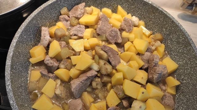Баклажан с мясом.🍆🥩🍆 смотреть онлайн