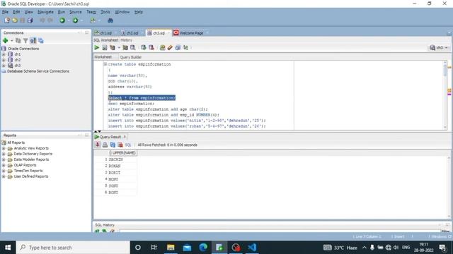Sql tutorial | Oracle sql developer | Learn sql |Concatination| Tutorial for beginners. смотреть онлайн