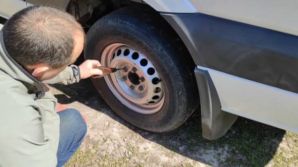 KRAFTER Снимаю запаску Подгоняю буксировочный галстук