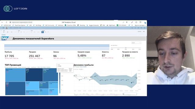 Обзор дашборда в SAP Analytics Cloud | Гайд по BI смотреть онлайн