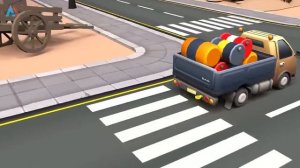 Строительная техника — бульдозер, экскаватор-погрузчик и автокран - строят новую школу