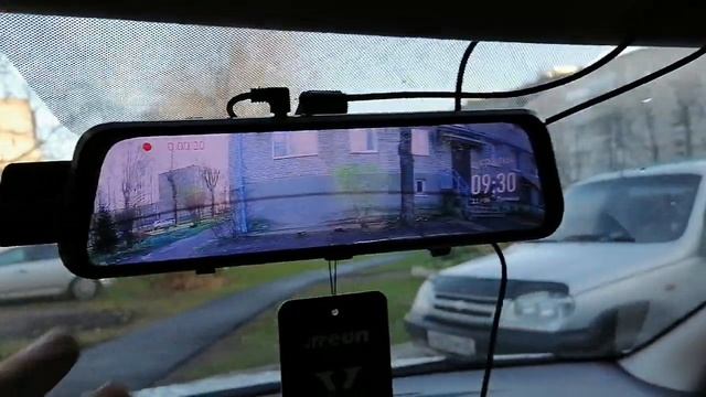 Зеркало регистратор, на Рено Степвей. смотреть онлайн