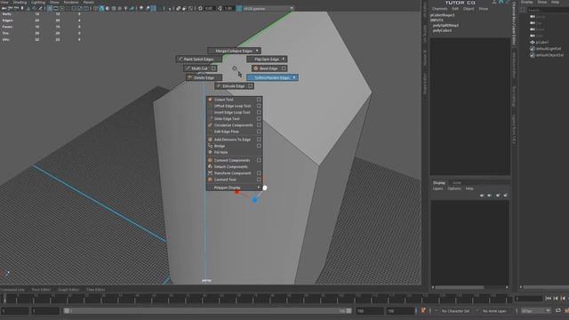 Autodesk Maya - Грани и Шейдер смотреть онлайн