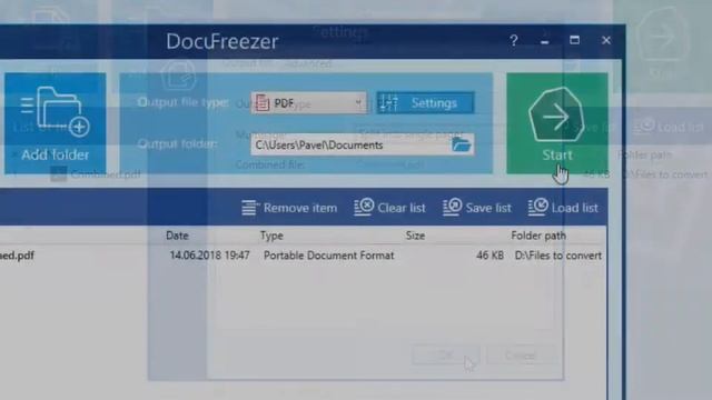 Как разделить PDF на страницы - программа DocuFreezer смотреть онлайн
