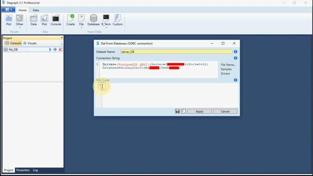 Stagraph 2.1 - How to connect to database смотреть онлайн