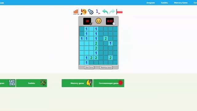Coronasweeper game build with Vue, Vuex, vue-i18n, jQuery смотреть онлайн
