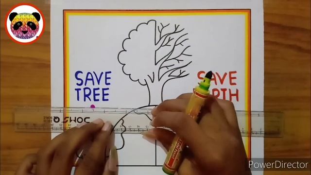 World Environment Day Drawing / World Environment Day Poster / Save Nature Drawing смотреть онлайн