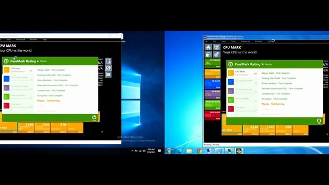 Windows 7 vs Windows 10 Performance test // А говорили в Windows 7 FPS выше // Passmark смотреть онлайн