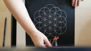 Как начертить  Цветок жизни
