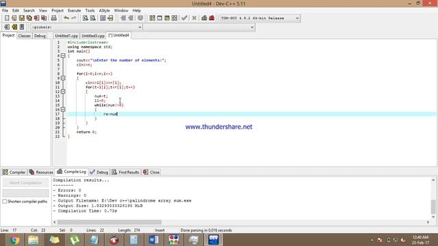 Program of Palindrome in c++ смотреть онлайн