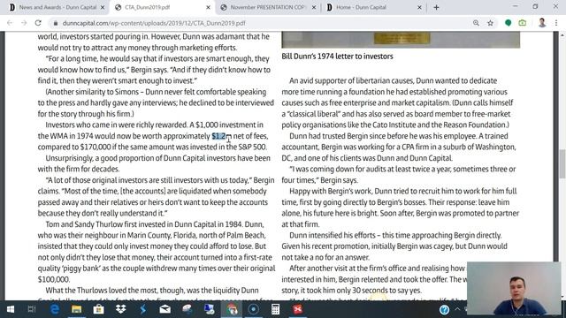 Виртуальные менторы: DUNN Capital management смотреть онлайн