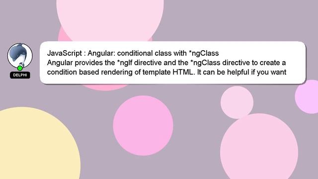 JavaScript : Angular: conditional class with *ngClass смотреть онлайн