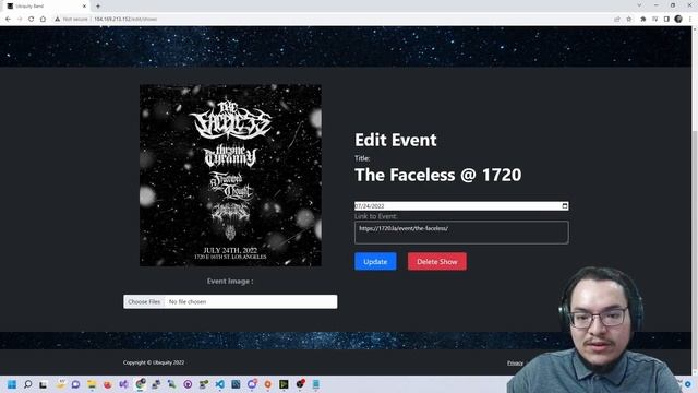 Ubiquity (Metal Band) Website | Full Stack(Python Flask MySQL) смотреть онлайн